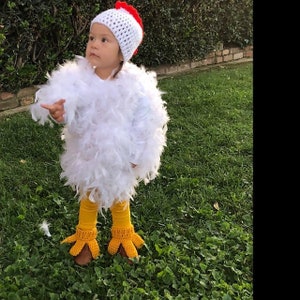 Crochet Baby Chicken Hat: Handmade Halloween Costume, Photo Prop