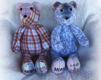 handmade teddy bears from clothes