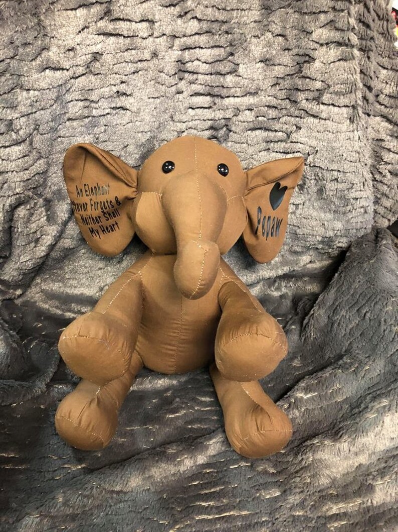 Elephant/memory Elephant/handmade Elephant/memory of Loved Etsy