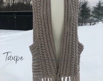 Crochet Shawl Wrap - with Pockets - without pockets - Handmade -  Soft and Warm