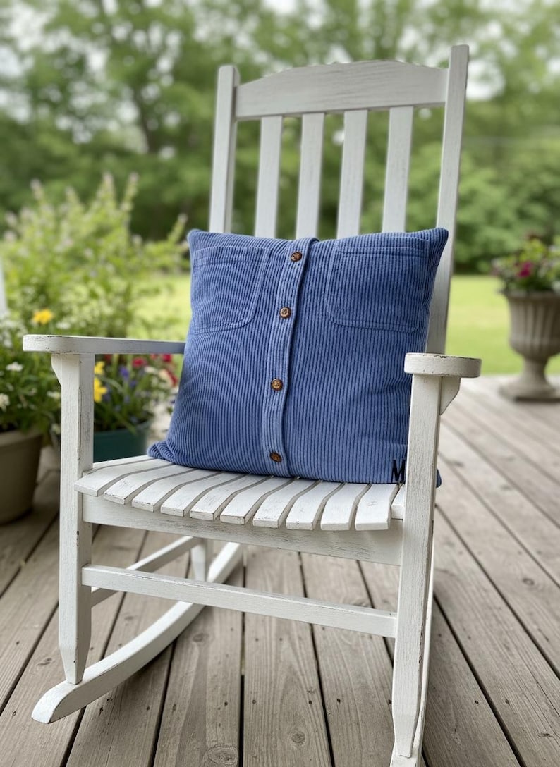 Memory Pillow, Keepsake Memory Pillow, Handmade from Loved One's Shirt, Sympathy Keepsake Pillow, Memorial Gift, Handmade Sympathy Gift image 14
