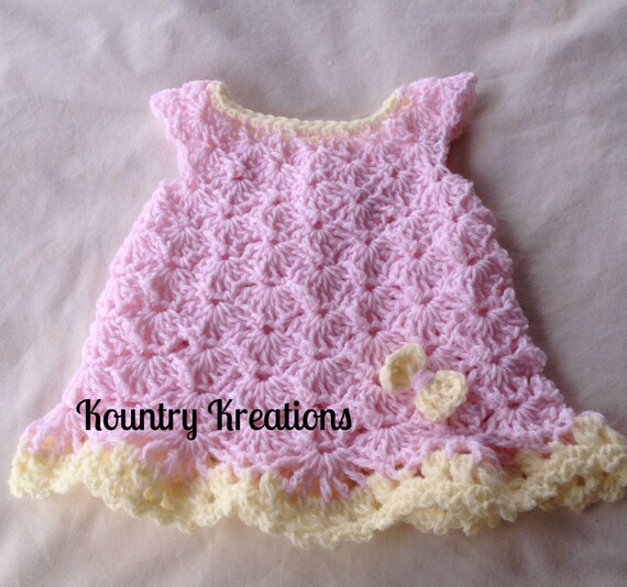 crochet baby summer dress