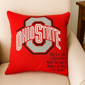Memory Pillow, Keepsake Memory Pillow, Handmade from Loved One's Shirt, Sympathy Keepsake Pillow, Memorial Gift, Handmade Sympathy Gift image 3
