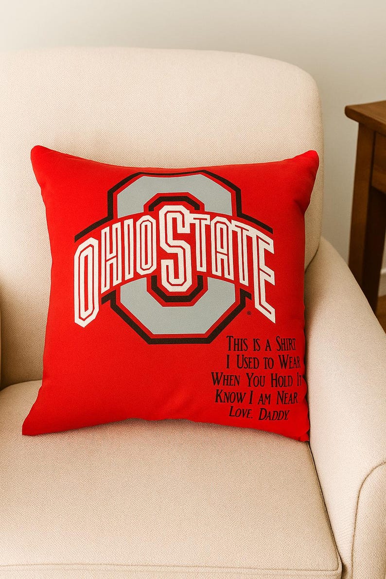 Memory Pillow, Keepsake Memory Pillow, Handmade from Loved One's Shirt, Sympathy Keepsake Pillow, Memorial Gift, Handmade Sympathy Gift image 3