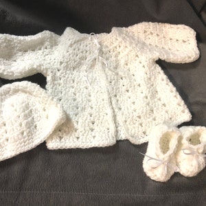 Baby Sweater Set Crocheted Sweater Set Infant Sweater Set - Etsy