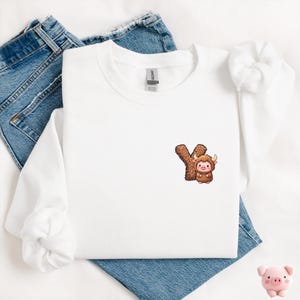 Moletom com letra Y Yak, presente de Yak, suéter de Yak, presente para amantes de Yak, moletom com animais, gola redonda para amantes de animais, presente de zoólogo, presente de biólogo