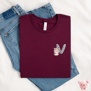 Camiseta de abutre com letra V, camiseta de abutre, camiseta de abutre, camiseta de amante de abutre, camiseta de porco, presente para amante de animais, presente de animal de abutre de porco