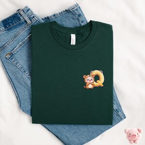 Camiseta letra Q Quokka, camiseta Quokka, camiseta Quokka, camiseta animal, camiseta amante Quokka, camiseta porco, presente para amante de animais, presente animal porco Quokka