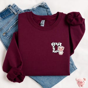 Moletom com letra D para cachorro, presente para cachorro, suéter para cachorro, presente para amante de cachorro, moletom com animal, gola redonda para amante de animais, presente para zoólogo, presente para biólogo
