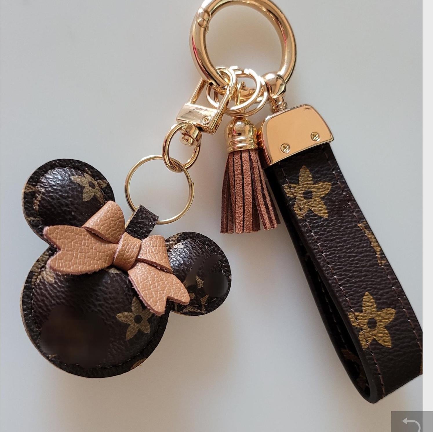 lv minnie mouse keychain