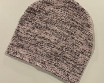 Newborn slouch beanie in BLUSH PINK blend sweater knit