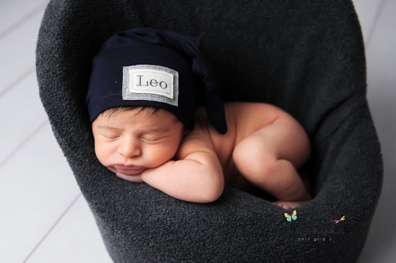 navy newborn hat