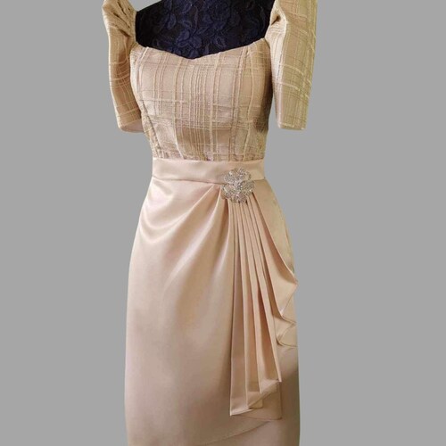 Organza Filipiniana Barong Dress - Sophie - JK19 - Etsy