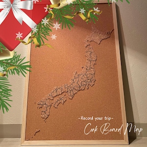 Mapa de viagem do Cork Board - Japão -