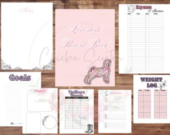 PRINTABLE Livestock Record book, Show Goat Mom, FFA Stock Show, Showman, Livestock Showman, Show Mom Life,