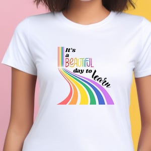 Teacher Shirt, It&#39;s a Beautiful Day to Learn Shirt, Gift for Teacher, Teacher Appreciation Gift, School Educator Shirt, Education Shirt