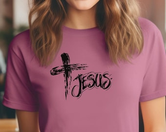 Camiseta de la cruz de Jesús: camiseta cristiana unisex