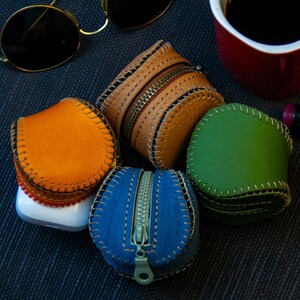 Anpassbare Leder Baseball Geldbörse, Leder Münztasche, Münzbeutel, Geldbeutel, Valentinstag, Airpod Case Cover, Geburtstagsgeschenk
