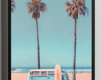 Surf Chill Framed Poster - Embrace the Summer Vibes