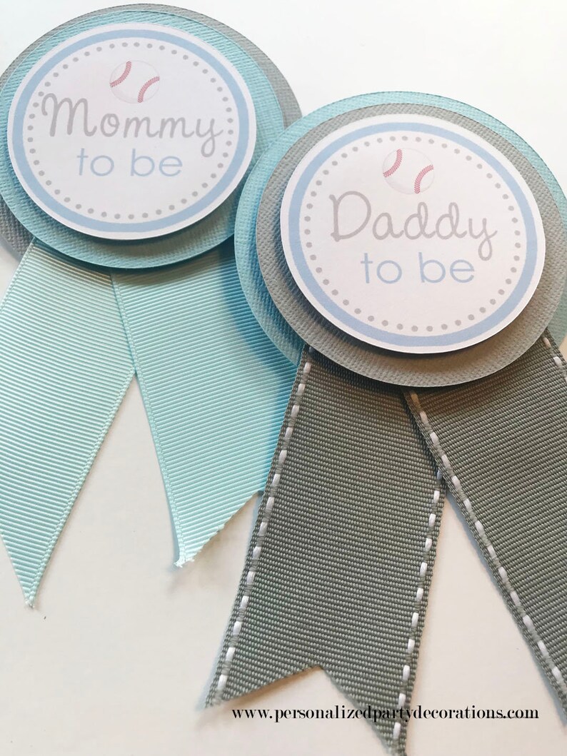 Baseball Baby Shower Decorations Baseball Mommy Corsage Baby Etsy