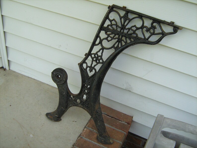 Antique Cast Iron Architectural Salvage Ornate Wrought Piece Etsy