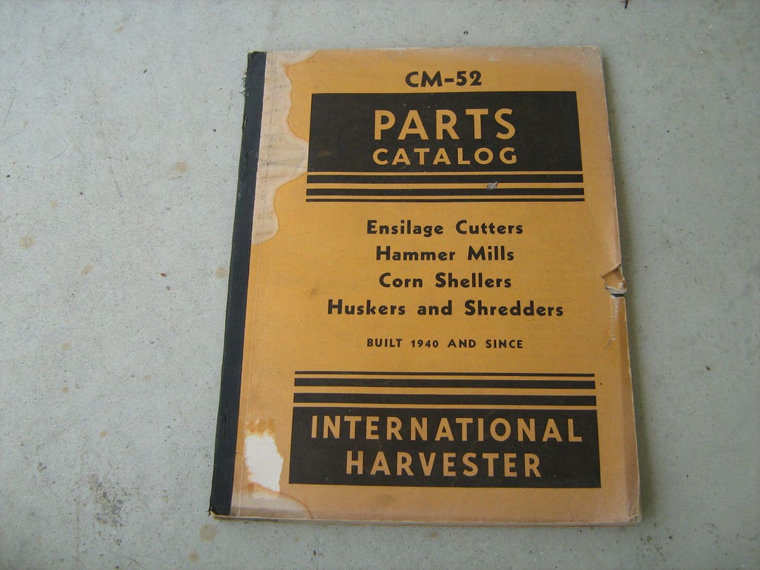 1943 International Harvester Parts Catalog for Ensilage Cutters, Hammer