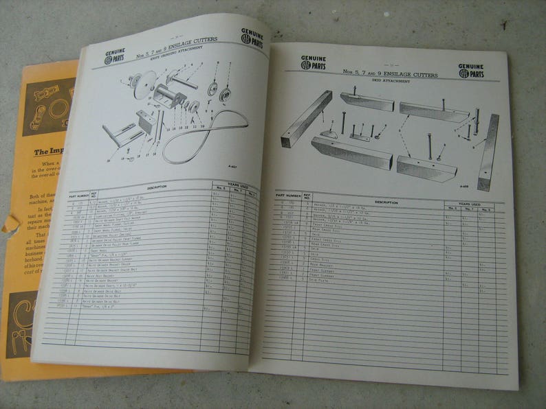 1943 International Harvester Parts Catalog for Ensilage Etsy