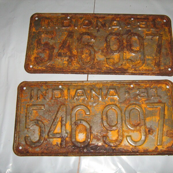 1931 License Plates Etsy