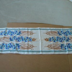 1970s  Vera 100%  acetate  scarf made in Japan 14 &quot; x43  &quot; estate find
