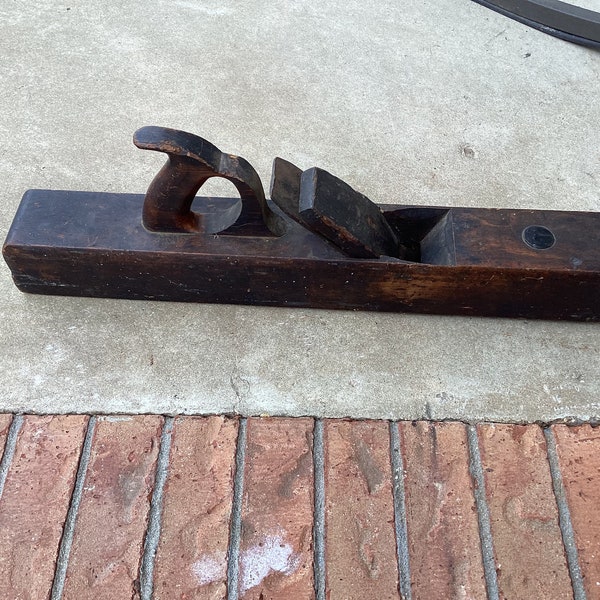 Estate find large  antique 22” wood plane from  H.A.Langhorst the Ogontz tool co. Cin. O