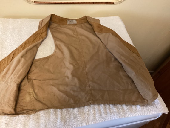 Small Vintage 1950-60s Sears & Roebuck Brown Canvas Hunting