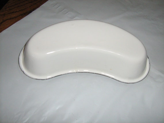 Download Vintage The Asepticon Co New York Enamelware Kidney Shaped Etsy