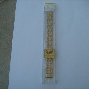 1960s  new old stock speidel watch band stock  no. 2215/3 XLG  twist-0- flex made in U.S.A.