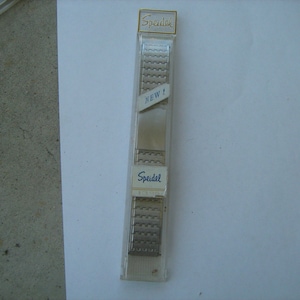 Cinturino per orologio da uomo speidel nuovo vecchio stock degli anni &#39;60, n. 1905 / SS, tipo di chiusura in acciaio inossidabile