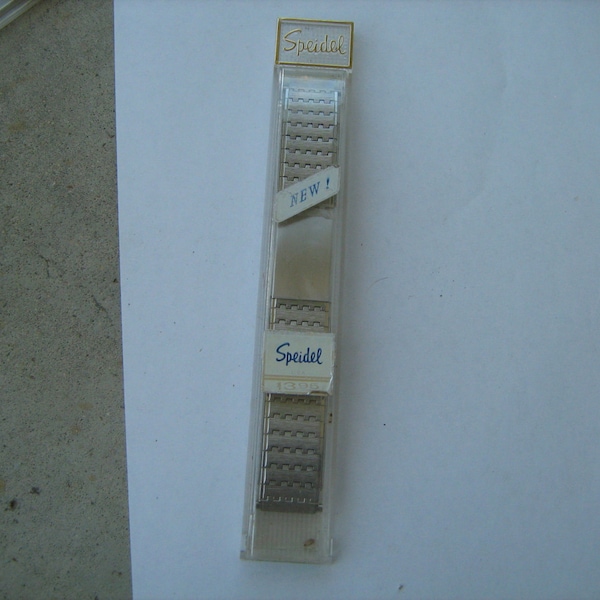 1960s  new old stock speidel  men's watch band  stock no.1905 /SS stainless steel clasp type