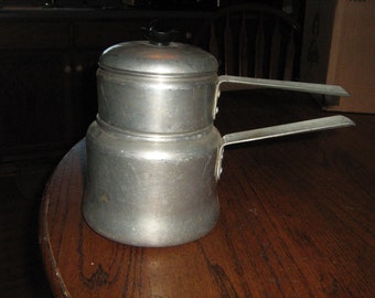 Vintage Enterprise double aluminum  coffee pot