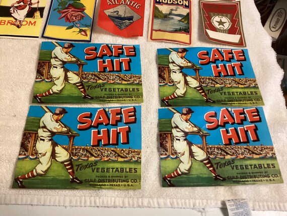 Lot of 14 Vintage Assorted Paper Label's 1930-40-50s - Etsy