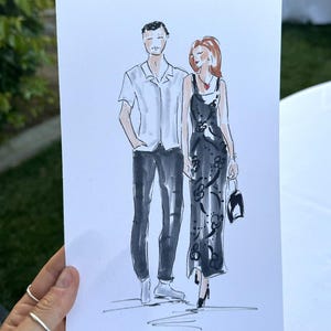 LIVE GUEST PORTRAIT, Wedding Sketching, Live Wedding Artist, Fashion illustration, Live Artist, Guest Drawing, California - 8 hours package