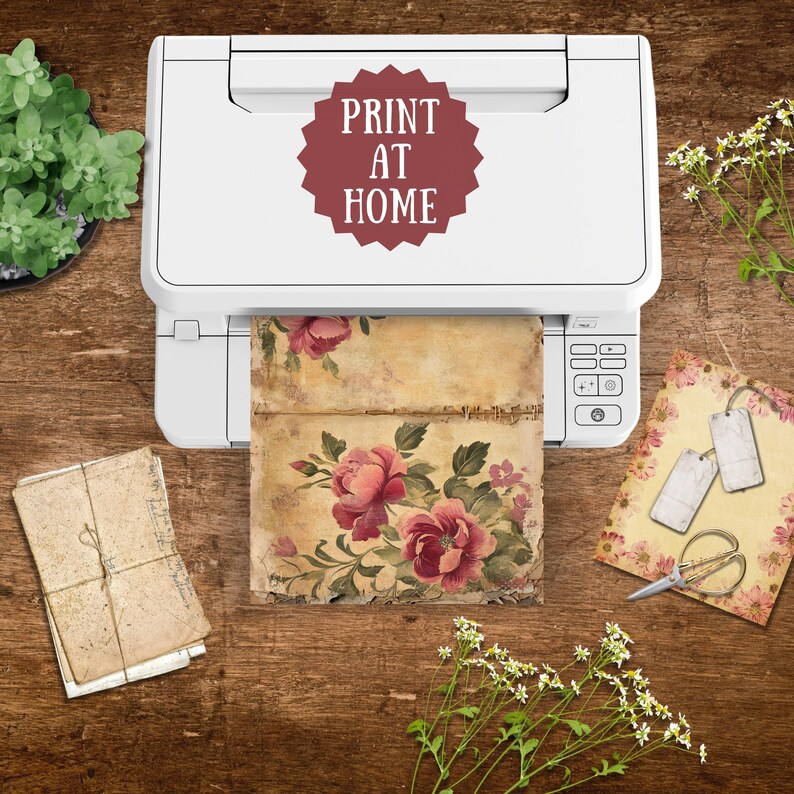 Vintage Victorian Junk Journal Printable Pages, Floral Junk Journal ...