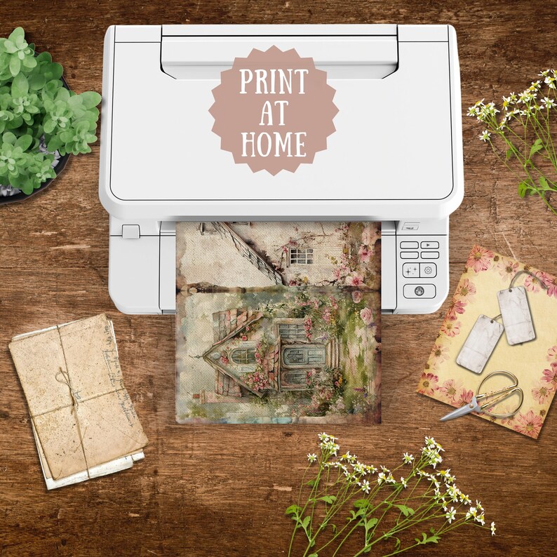 Cozy Cottage Junk Journal Printable Pages, Shabby Chic Junk Journal ...