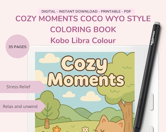 Cozy Moments Coloring Book for Kobo Libra Colour (PDF)
