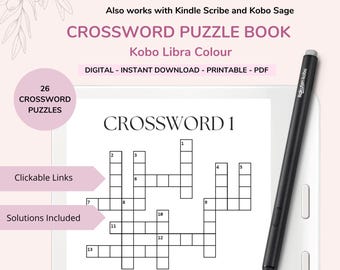 Libro de crucigramas a color Kobo Libra (descarga en PDF)