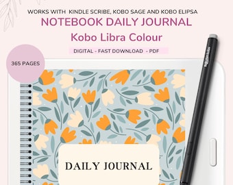 Kobo Libra Colour Daily Journal: Minimalist Planner (Digital Download)