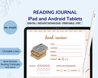 Digital Reading Journal for iPad & Android Tablets (PDF)