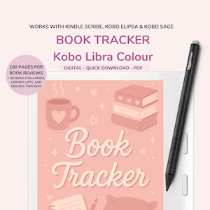 Kobo Libra Colour Reading Journal: Digital Book Tracker (PDF Download, Printable)