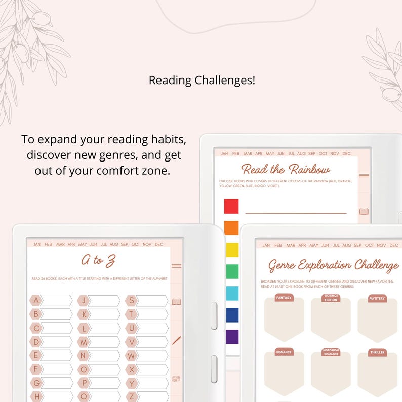 Kobo Libra Colour Reading Journal Book Review Planner Book TBR Shelves Planner Pen Stylus games template puzzles notes (Digital Download) image 8