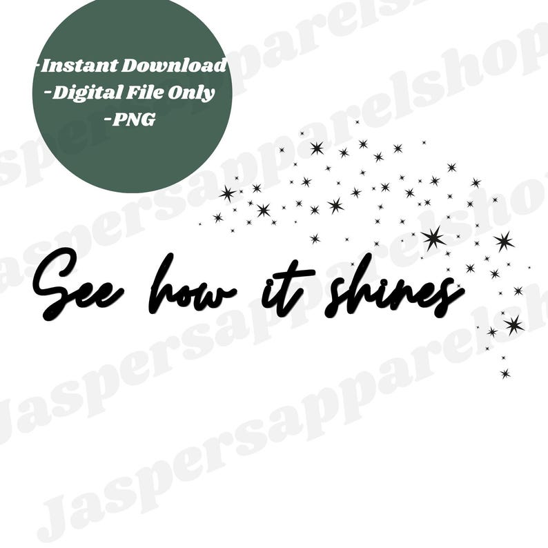 See How It Shines Abstract PNG Digital File Etsy