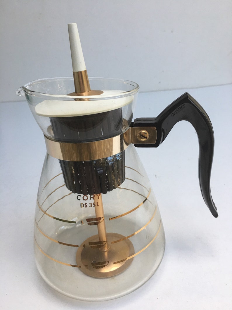 Mid Century Cory Coffee Carafe Percolator Atomic Style