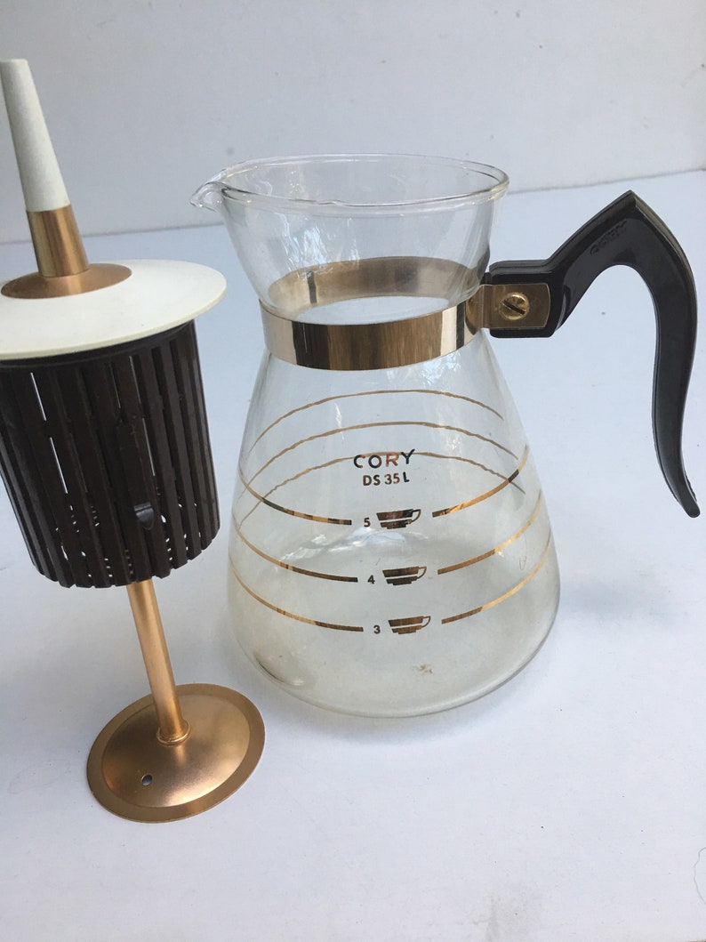 Mid Century Cory Coffee Carafe Percolator Atomic Style