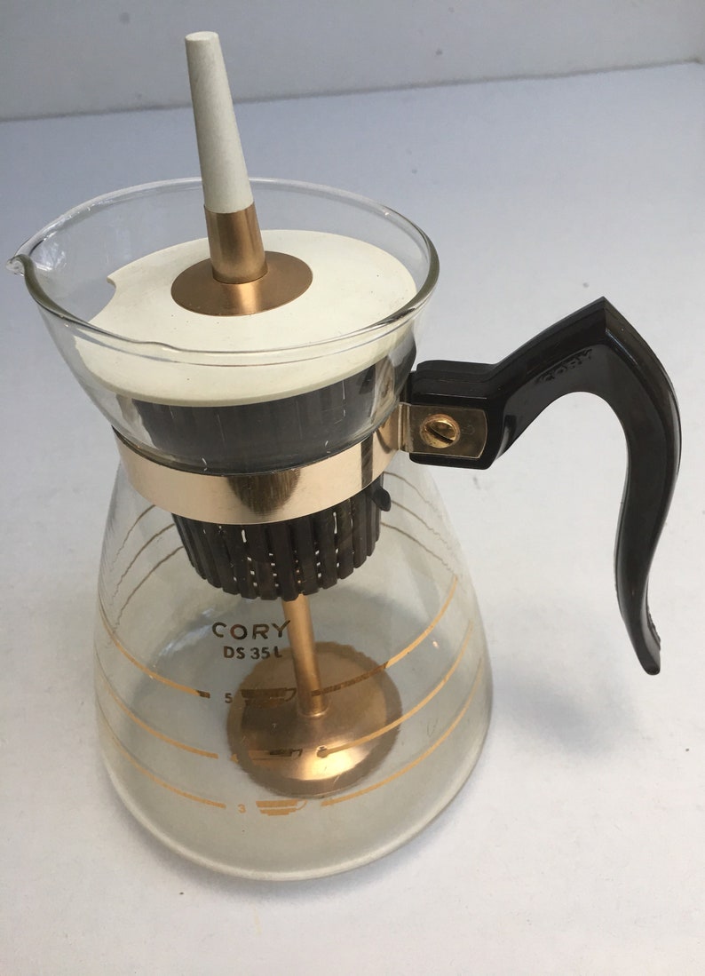 Mid Century Cory Coffee Carafe Percolator Atomic Style